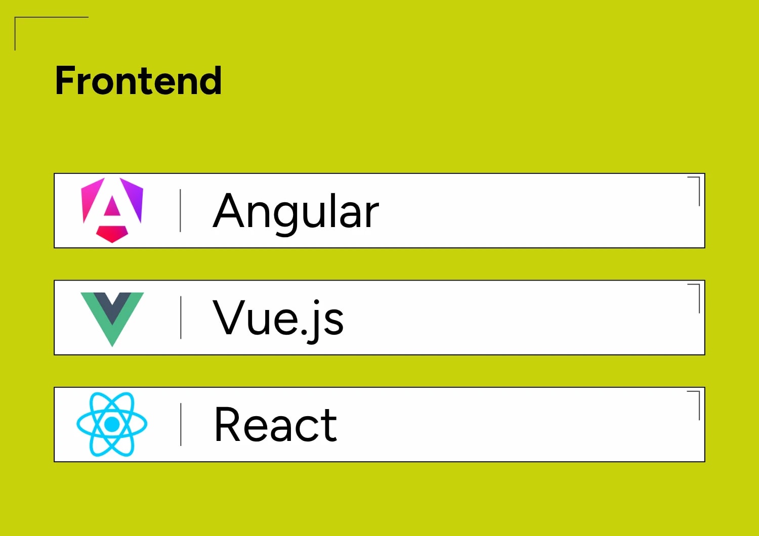 Technologien Frontend