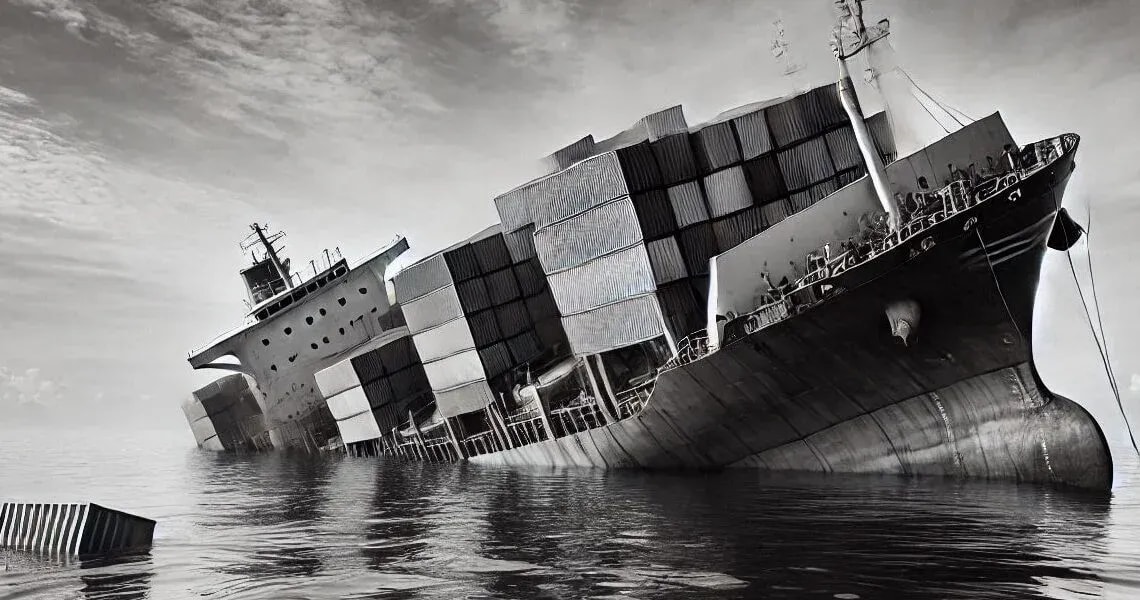 sinking ship
